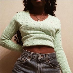 Soft Baby green Polo Ralph Lauren knitted sweater